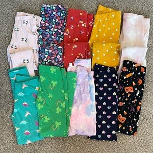 SOLD Girl size 7/8 yo , Lot of 10 leggings